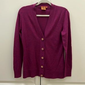Tory Burch Cardigan with Motif Buttons